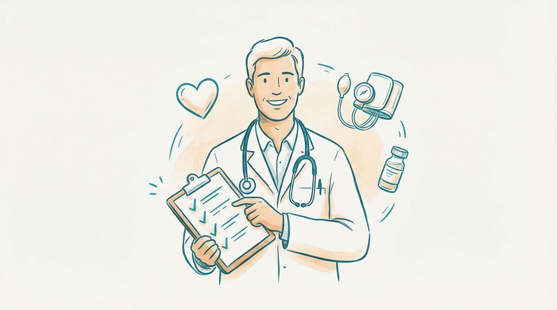 Annual checkup with doctor